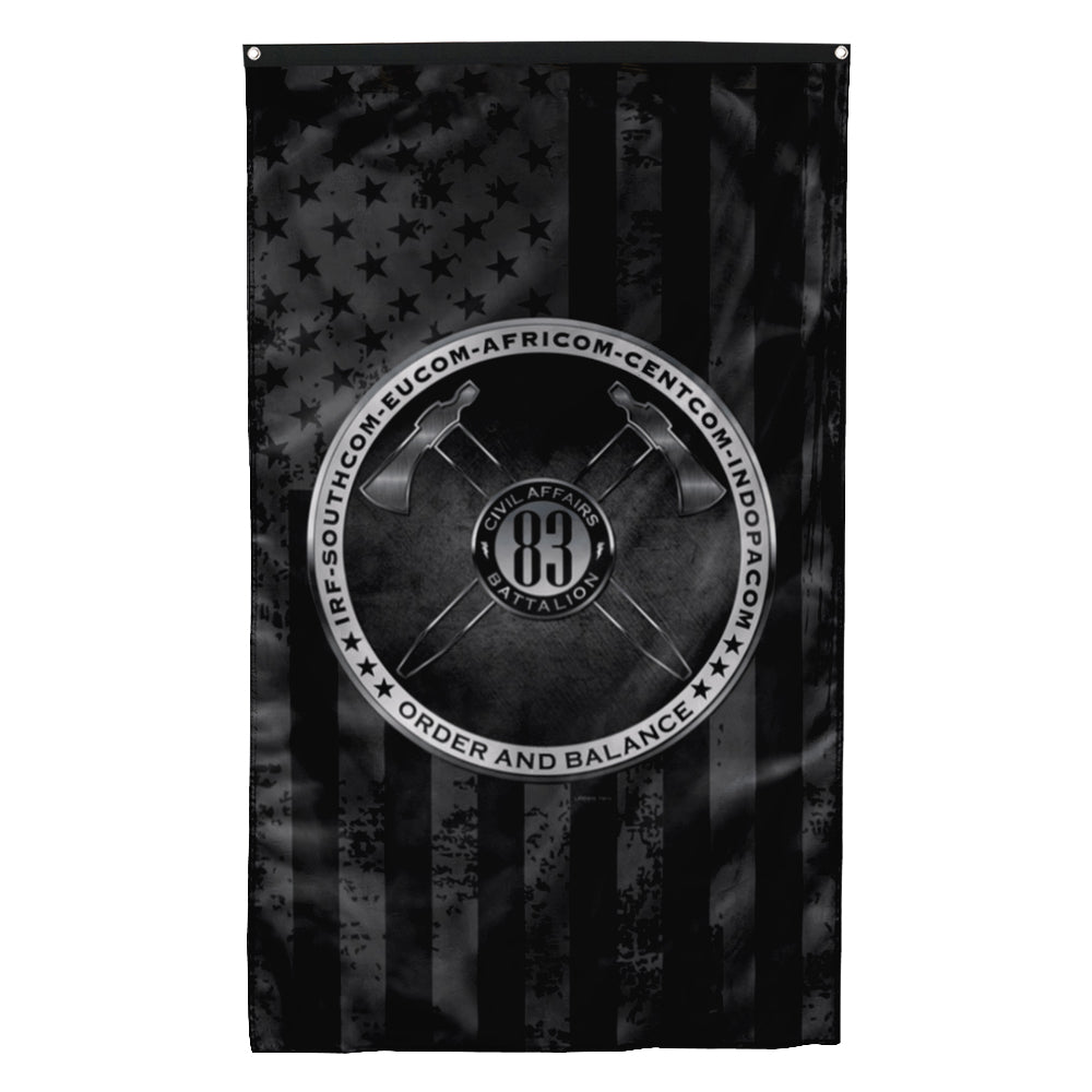 Fyon 83RD Civil Affairs Vertical Flag Indoor and outdoor banner
