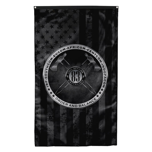 Fyon 83RD Civil Affairs Vertical Flag Indoor and outdoor banner