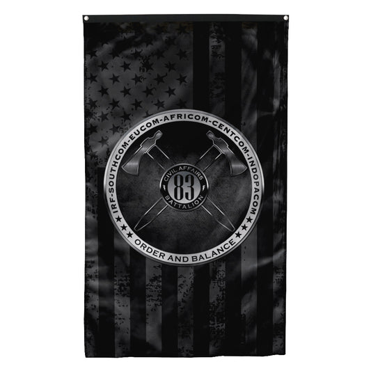 Fyon 83 Rd Civil Affairs Vertical Flag Indoor and outdoor banner