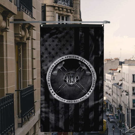 Fyon 83 Rd Civil Affairs Vertical Flag Indoor and outdoor banner