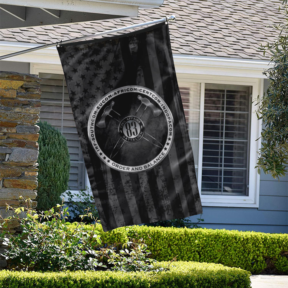 Fyon 83 Rd Civil Affairs Vertical Flag Indoor and outdoor banner