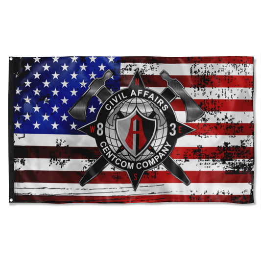 Fyon 83rd Centcom Company US Colored  Star & Stripes Flag Indoor and outdoor banner