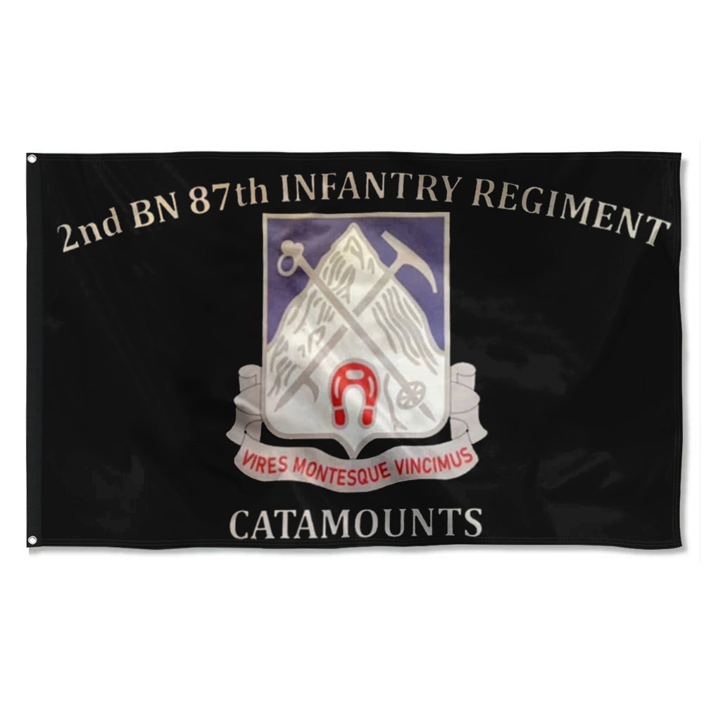 Fyon 87th IN. Custom Guidon Flag  Indoor and outdoor banner
