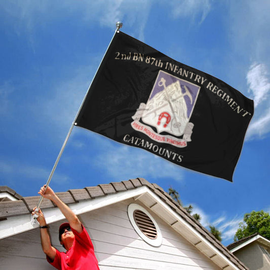 Fyon 87th IN. Custom Guidon Flag  Indoor and outdoor banner
