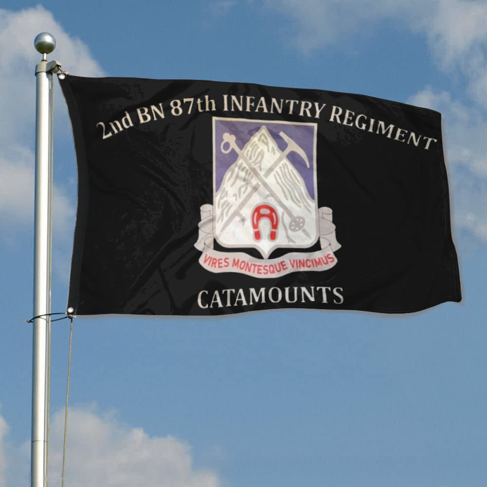 Fyon 87th IN. Custom Guidon Flag  Indoor and outdoor banner