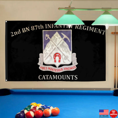 Fyon 87th IN. Custom Guidon Flag  Indoor and outdoor banner
