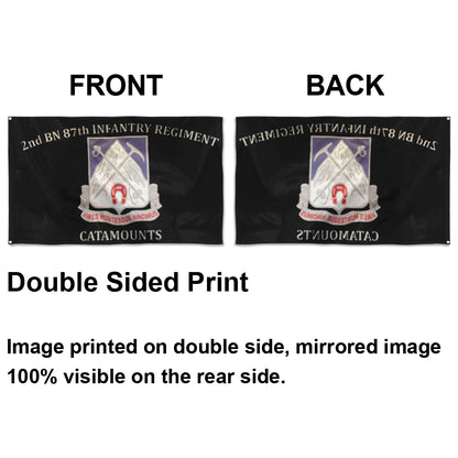 Fyon 87th IN. Custom Guidon Flag  Indoor and outdoor banner