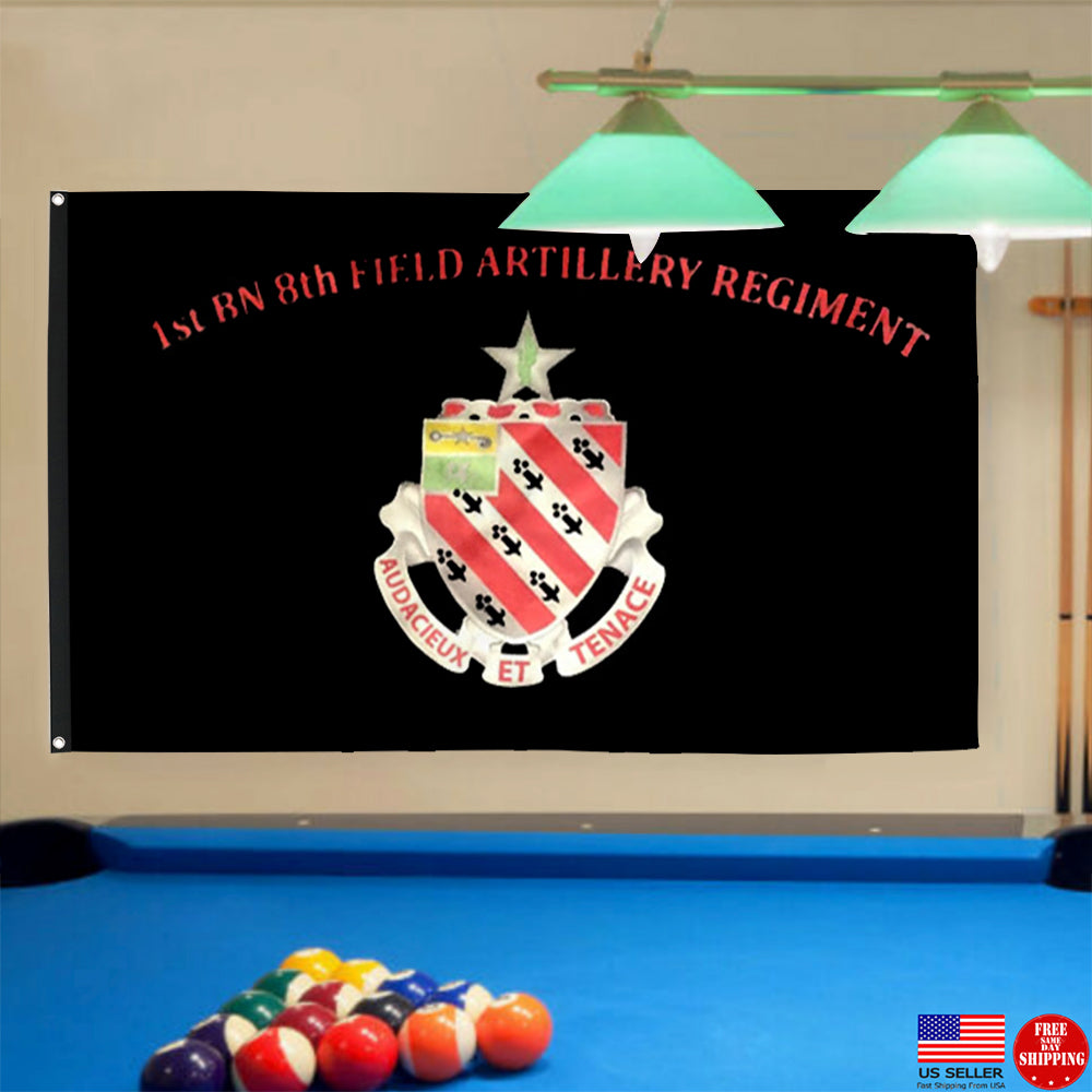 Fyon 8th Field Artillery Flag  Indoor and outdoor banner