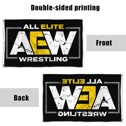 Fyon AEW Flag All Elite Wrestling Flag Banner