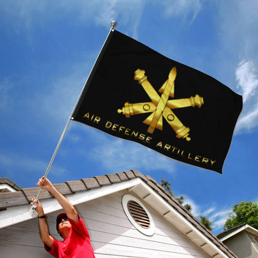 Fyon Air Defense Artillery Black Flag Indoor and outdoor banner