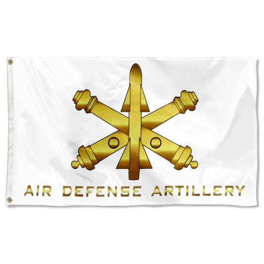 Fyon Air Defense Artillery White Flag Indoor and outdoor banner