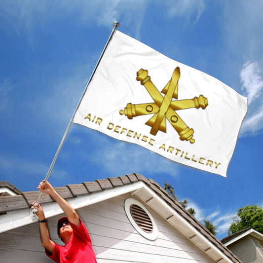 Fyon Air Defense Artillery White Flag Indoor and outdoor banner