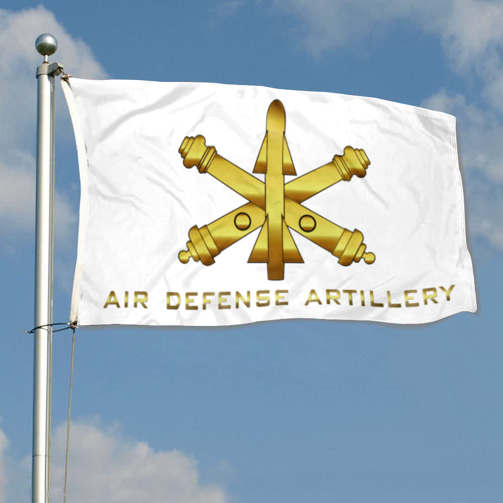 Fyon Air Defense Artillery White Flag Indoor and outdoor banner