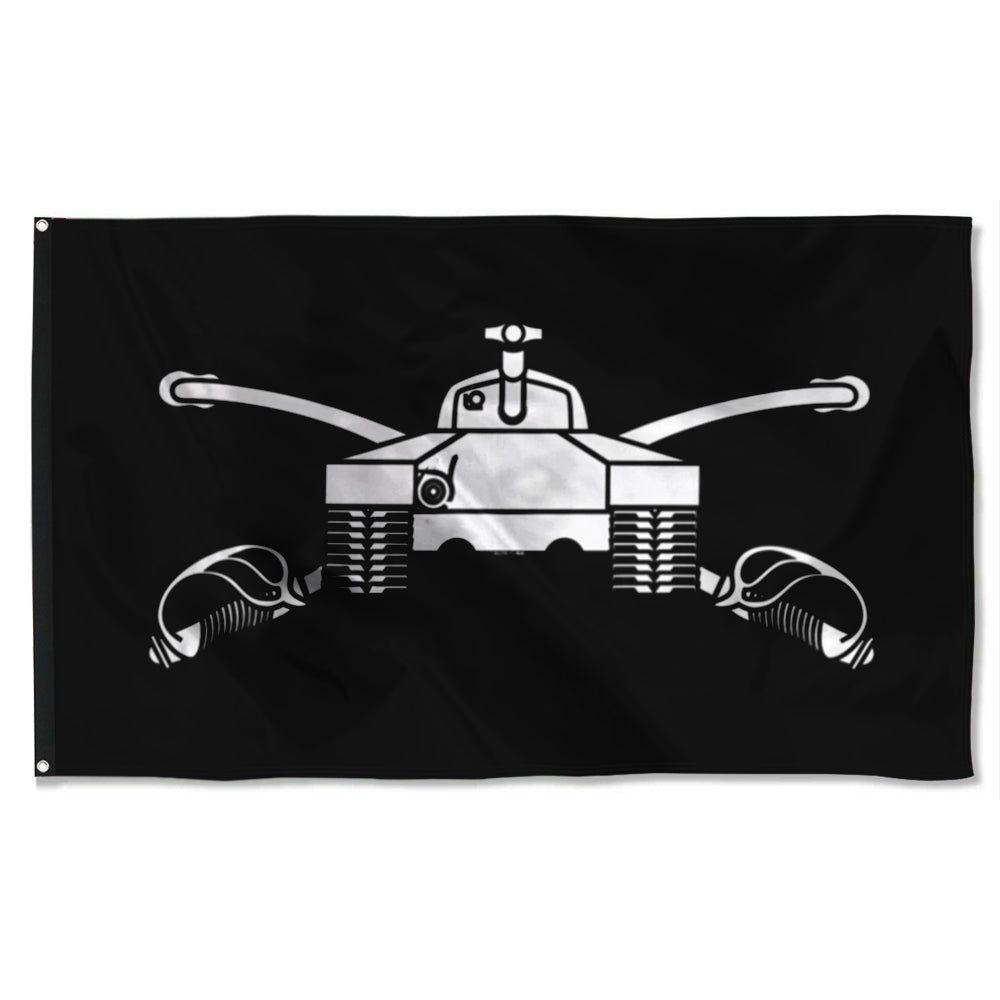 Fyon Armor Branch Black And White Flag Indoor and outdoor banner