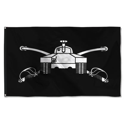 Fyon Armor Branch Black And White Flag Indoor and outdoor banner