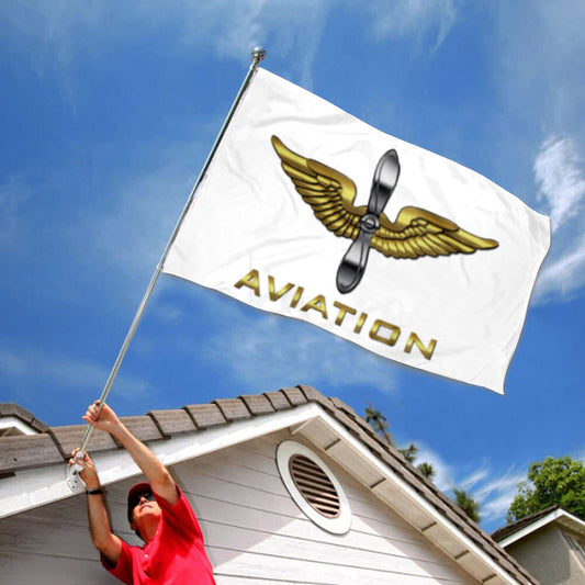 Fyon Army Aviation White Flag Indoor and outdoor banner
