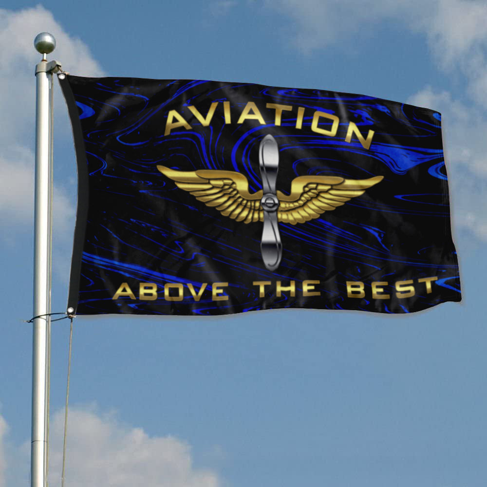 Fyon Aviation Above The Best Flag Indoor and outdoor banner
