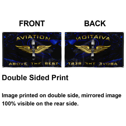 Fyon Aviation Above The Best Flag Indoor and outdoor banner
