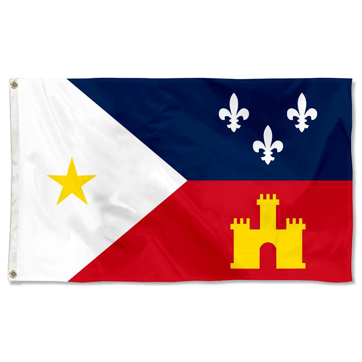 Fyon Acadiana, Louisiana flag Banner