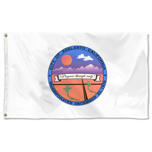 Fyon Adelanto, California Flag Banner