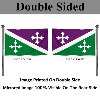 Fyon Adjuntas,, Puerto Rico flag  banner