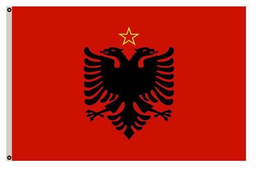 Albania 1946-1992 Flag People s Republic of Albania Flag Indoor and outdoor banner