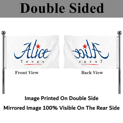 Fyon Alice, Texas flag Banner