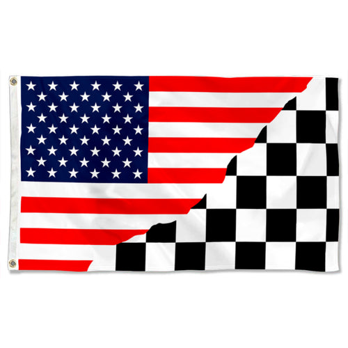 Fyon America Checkred Beer Outlaws Nascar Racing Flag  Indoor and Outdoor Banner