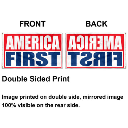 Fyon America First Flag Banner