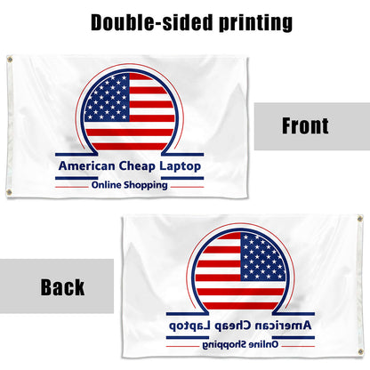 Fyon American Cheap Laptop Flag Banner