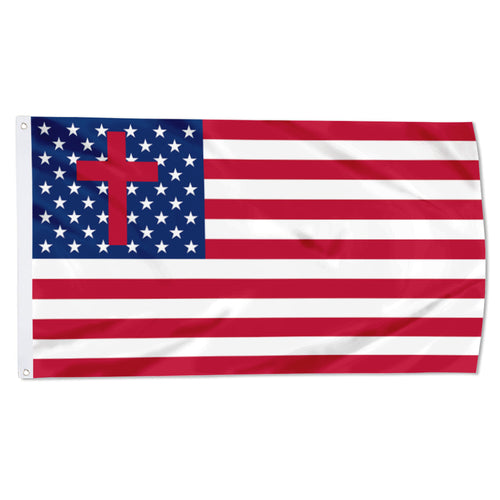 Fyon American Christian Flag Banner