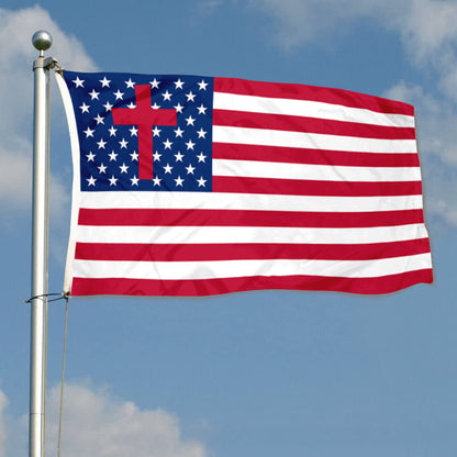 Fyon American Christian Flag Banner