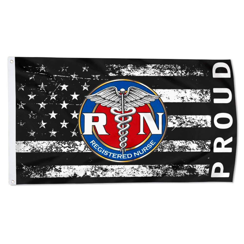 Fyon American Flag Proud Registered Nurse Flag Indoor and outdoor banner 40705