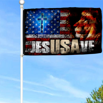 Fyon American Jesus Jesus Save Flag 41051 Indoor and outdoor banner