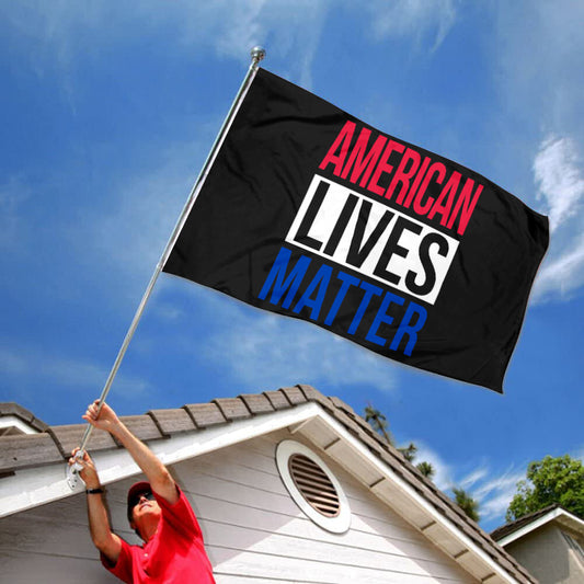 Fyon American Lives Matter Flag Banner