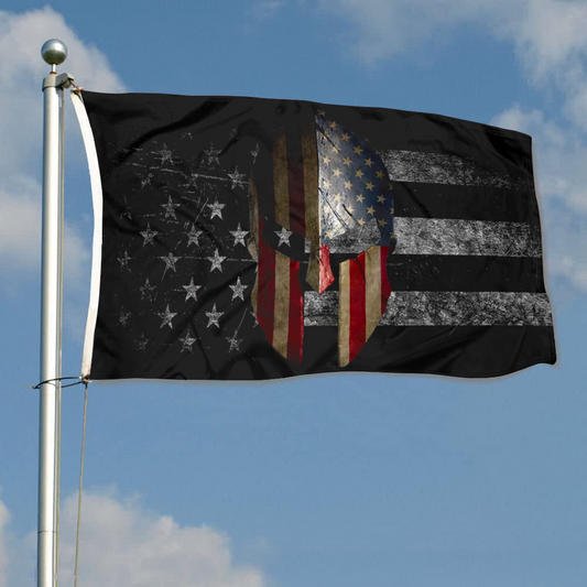 Fyon American Spartan Warrior Helmet Flag Indoor and outdoor banner 40707
