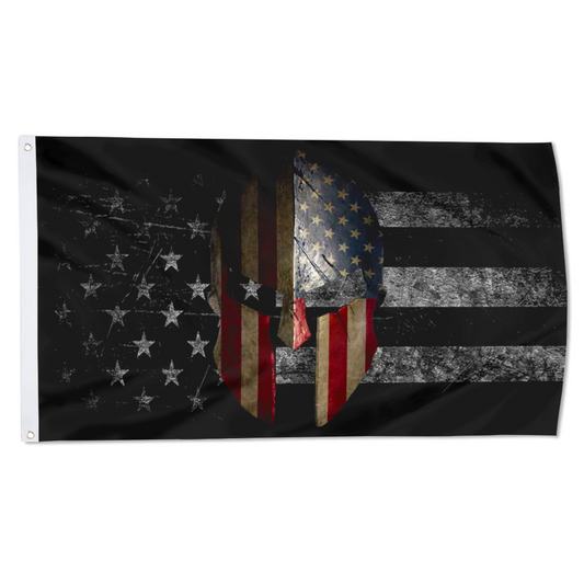 Fyon American Spartan Warrior Helmet Flag Indoor and outdoor banner 40707