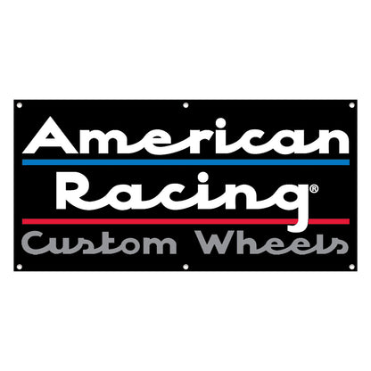 Fyon Custom Wheels Garage shop Decor Banner Works for American Racing Flag