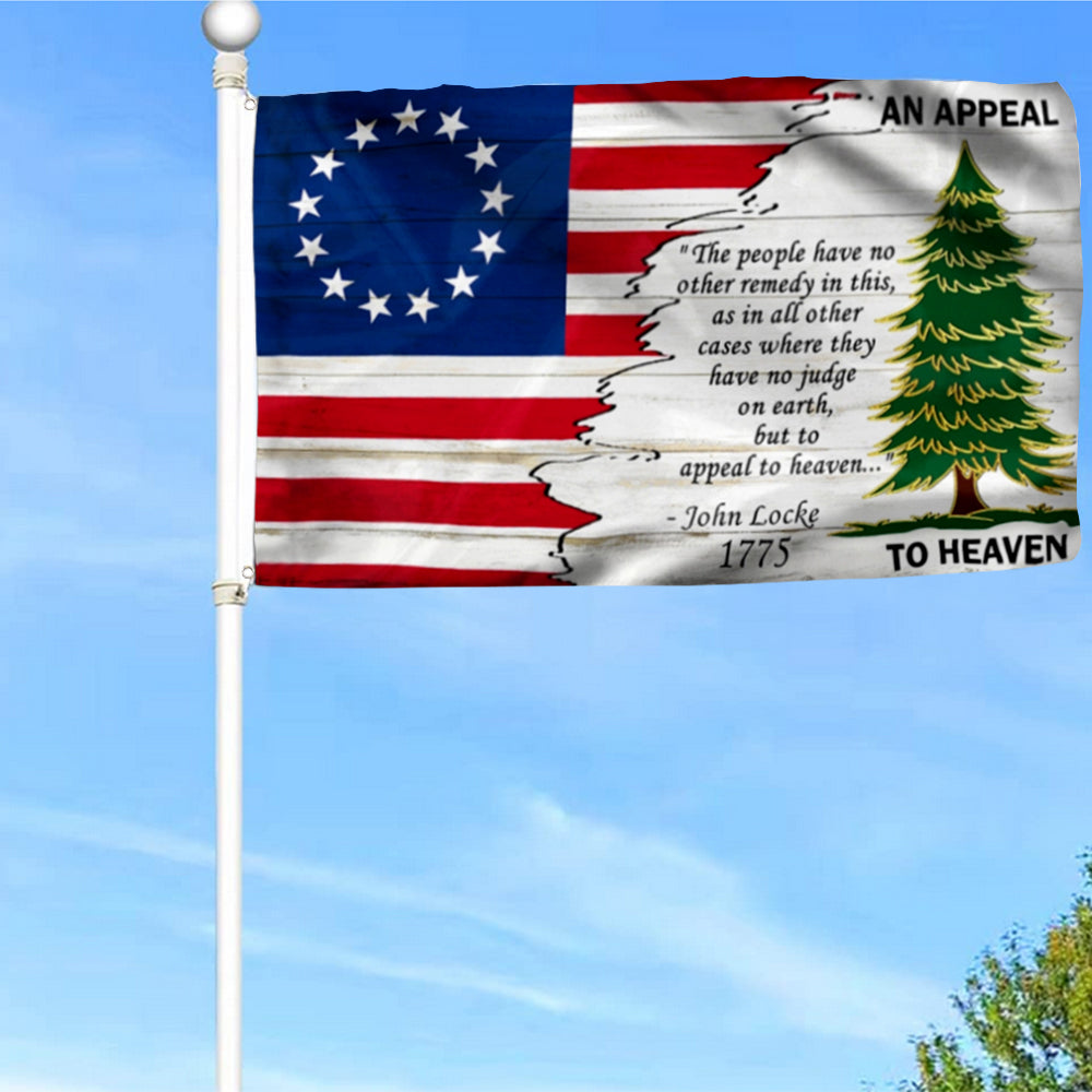 Fyon An Appeal To Heaven The Pine Tree Flag Banner