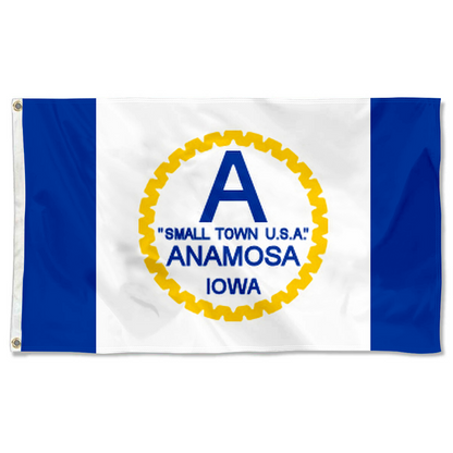 Fyon Anamosa, Iowa flag  Banner