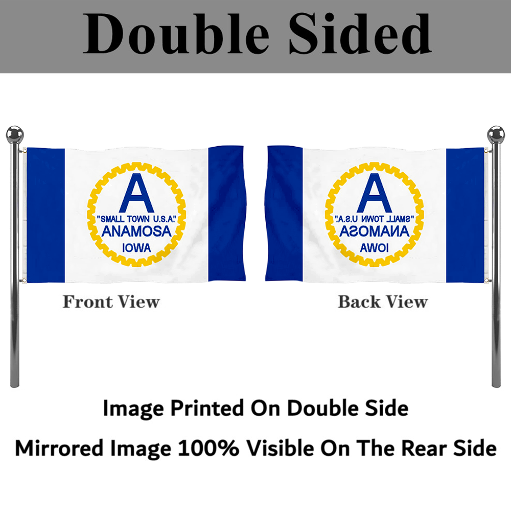 Fyon Anamosa, Iowa flag  Banner