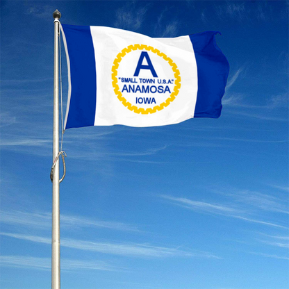 Fyon Anamosa, Iowa flag  Banner