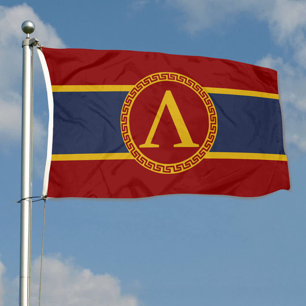 Ancient Spartan Flag 1000, 1000 Fyon Ancient Style Polis of Sparta Flag Banner – FyonShop