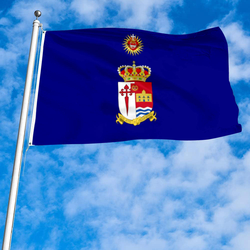 Fyon Aranjuez with The Sacred Heart of Jesus Christ and The Immaculate Heart of Mary Flag Banner