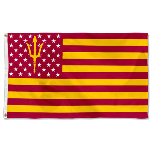 Fyon Arizona State Sun Devils Stars and Stripes Flag Banner