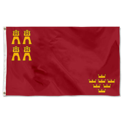Fyon Arms Subdivision Region of Murcia Flag Indoor and Outdoor Banner