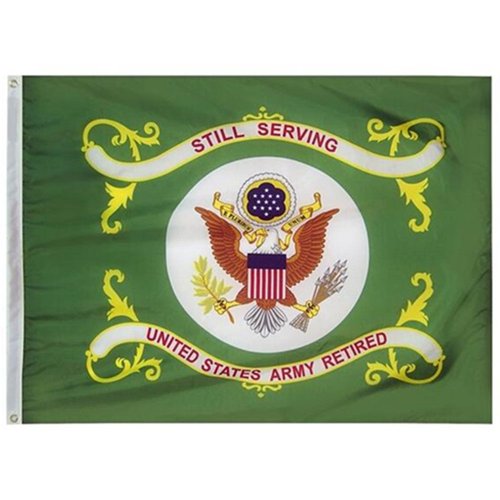 Army Retired Flag Indoor and outdoor banner