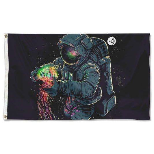Fyon Astronaut Space Flag Banner