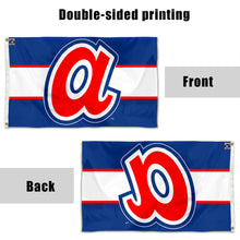 Fyon Atlanta braves retro 70s style cooperstown Flag Banner