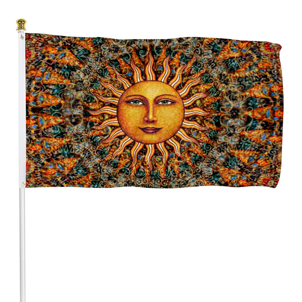 Fyon Aurora Sun Artist Flag Indoor and Outdoor Banner